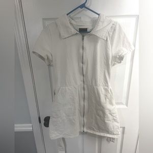White Denim Dress from White Fox Boutique